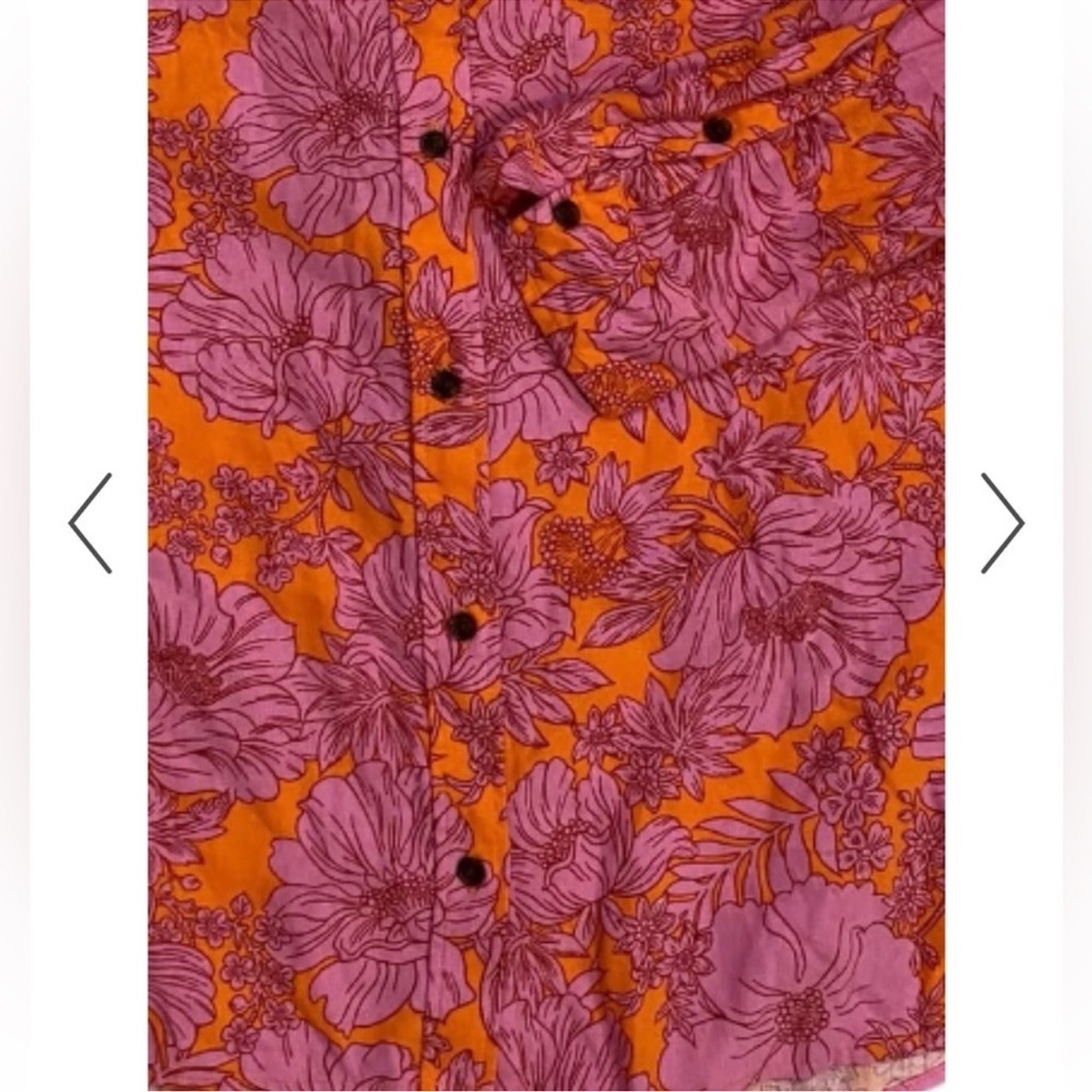 Universal Thread Long Sleeve Floral Pattern Butto… - image 8